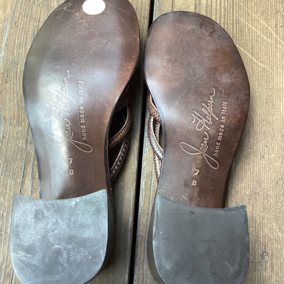 Joan Helpern signature leather sandals women’s size 7B - Picture 5 of 8